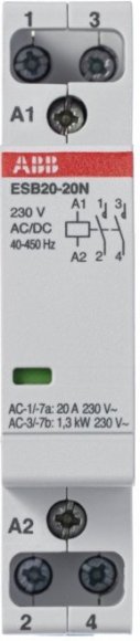 Модульный контактор ABB ESB20 2НО 20А 230В AC/DC, 1SBE121111R0620 в Москве Модульный контактор ABB ESB20 2НО 20А 230В AC/DC, 1SBE121111R0620 в Москве