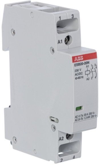 Модульный контактор ABB ESB20 2НО 20А 230В AC/DC, 1SBE121111R0620 в Москве Модульный контактор ABB ESB20 2НО 20А 230В AC/DC, 1SBE121111R0620 в Москве