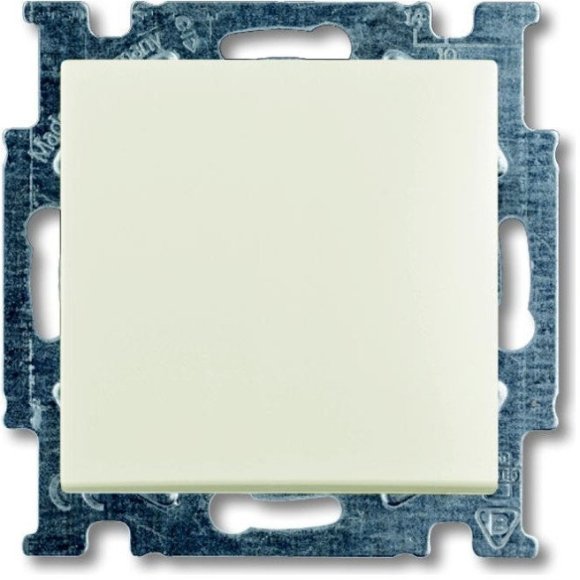 Выключатель 1-клавишный ABB BASIC55, скрытый монтаж, chalet-white, 2CKA001012A2184 в Москве