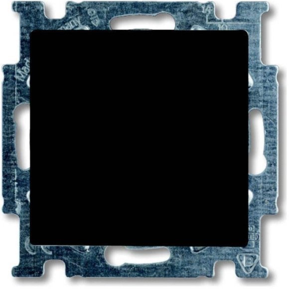 Выключатель 1-клавишный ABB BASIC55, скрытый монтаж, chateau-black, 2CKA001012A2174 в Москве