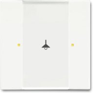 6125/02-884-500 Сенсор 1/2-клавишный, белый бархат, 2CKA006115A0226