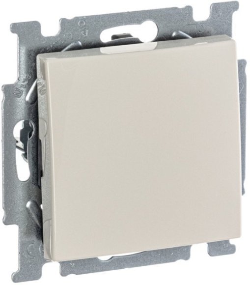 Выключатель 1-клавишный ABB BASIC55, скрытый монтаж, слоновая кость, 2CKA001012A2146 в Москве