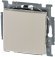 Выключатель 1-клавишный ABB BASIC55, скрытый монтаж, слоновая кость, 2CKA001012A2146 в Москве