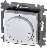 Терморегулятор с поворотной ручкой ABB LEVIT, скрытый монтаж, белый / ледяной, 2CHH920003A6001 Терморегулятор с поворотной ручкой ABB LEVIT, скрытый монтаж, белый / ледяной, 2CHH920003A6001