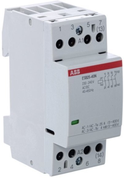 Модульный контактор ABB ESB25 4НО 25А 230В AC/DC, 1SAE231111R0640 в Москве