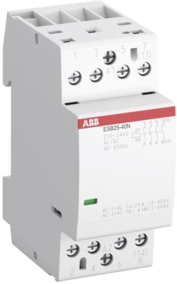 Модульный контактор ABB ESB25 4НО 25А 24В AC/DC, 1SAE231111R0140 в Москве