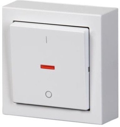 Выключатель 1-клавишный ABB IMPRESSIVO с подсветкой, открытый монтаж, белый, 2TKA00001840 в Москве