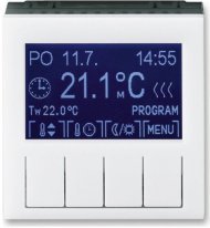 Терморегулятор универсальный программируемый ABB LEVIT, с дисплеем, белый / дымчатый черный, 2CHH911031A4062 Терморегулятор универсальный программируемый ABB LEVIT, с дисплеем, белый / дымчатый черный, 2CHH911031A4062