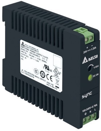DRS-24V100W1NZ Uвх ном = 1х220В AC или 120-375В DC, Uвых = 24В, I нагрузки макс = 4,0 А, 96Вт, в пластиковом корпусе, NEC 2-ого класса в Москве