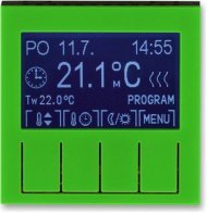 Терморегулятор универсальный программируемый ABB LEVIT, с дисплеем, зеленый / дымчатый черный, 2CHH911031A4067 Терморегулятор универсальный программируемый ABB LEVIT, с дисплеем, зеленый / дымчатый черный, 2CHH911031A4067