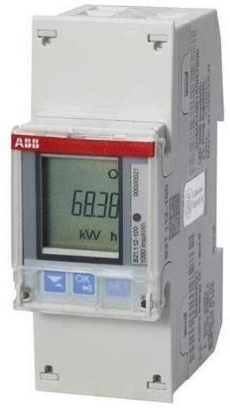 Счетчик электроэнергии однотарифный ABB B24 трехфазный 1(6)А, кл.т. 1, 2CMA100809R1000 в Москве