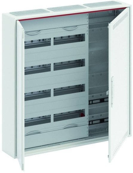 Шкаф 120М навесной с медиапанелями IP30, 800x800x160 между DIN-рейками 125 мм и самозажимными клеммами N/PE и дверью с вент. отверстиями ComfortLine CA35VML, 2CPX052216R9999 в Москве