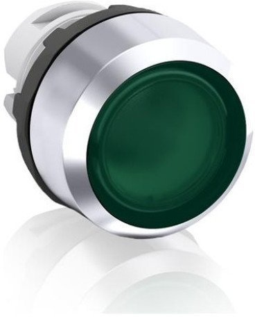 Кнопка MP1-31G зеленая (только корпус) с подсветкой без фиксации, 1SFA611100R3102 в Москве