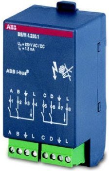 BE/M4.12.1 Модуль бинарный вход 4-канальный, дискретный вход, 2CDG110007R0011 в Москве
