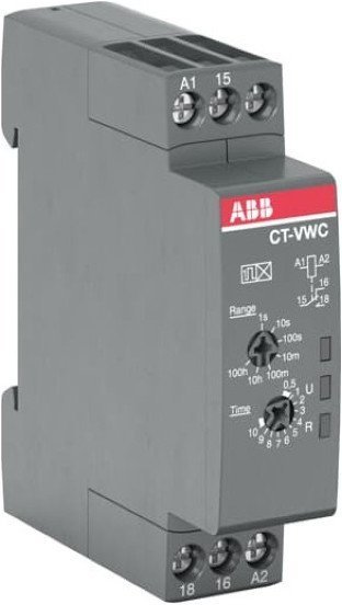 Реле времени CT-VWC.12 компактное (импульс при включ.) 24-48B DC, 24-240B AC (7 диапазонов времени 0,05с...100ч) 1ПК, 1SVR508130R0000 в Москве
