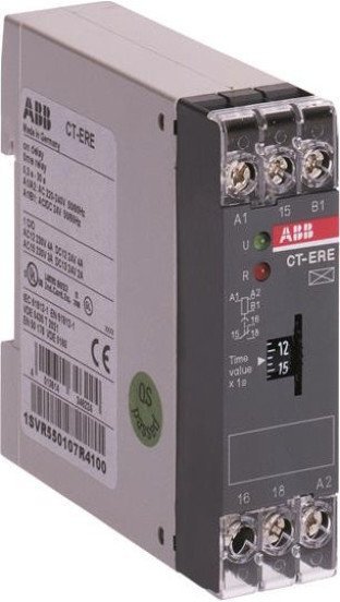 Реле времени CT-ERE (задержка на включ.) 24В AC/DC, 220-240В AC (временной диапазон 0.1..10с.) 1ПК, 1SVR550107R1100 в Москве
