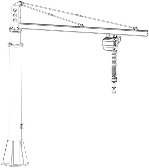 Консольный поворотный кран  в Москве