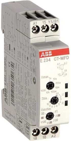 Реле времени CT-MFD.12 модульное многофункц. (7 функций ) 24-48B DC, 24- 240B AC (7 временных диапазонов 0,05с...100ч) 1ПК, 1SVR500020R0000 в Москве