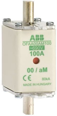 Предохранитель OFAA00AM100 100А тип аМ размер00, до 690В, 1SCA022701R1850 в Москве