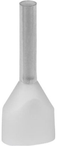 Наконечник каб. 2FER0512P-F, медь лужен./полипропилен, втулка, двойной, прозрачный, 2x0.5мм2, 12мм, 500 шт. в пачке, 7TCA301140R0384