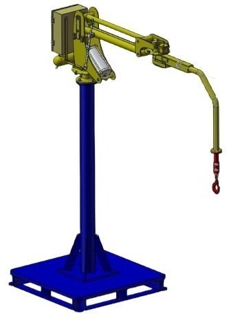 Пневматический манипулятор на перемещаемом напольном основании в Москве