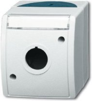 Ocean Корпус для командно-сигнальных приборов D=22.5 мм, с полем для надписи, цвет серый/сине-зелёный, 2CKA001724A2752