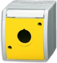 Ocean Корпус для командно-сигнальных приборов D=22.5 мм, с полем для надписи, цвет жёлтый, 2CKA001724A2753