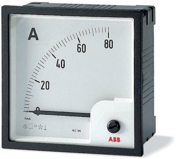 Амперметр щитовой ABB AMT 60А AC, аналоговый, кл.т. 1,5, 2CSG313110R4001 в Москве