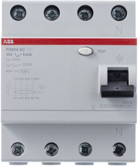 Выкл.диф.тока 4мод. FH204 AC-25/0,03, 2CSF204004R1250 в Москве