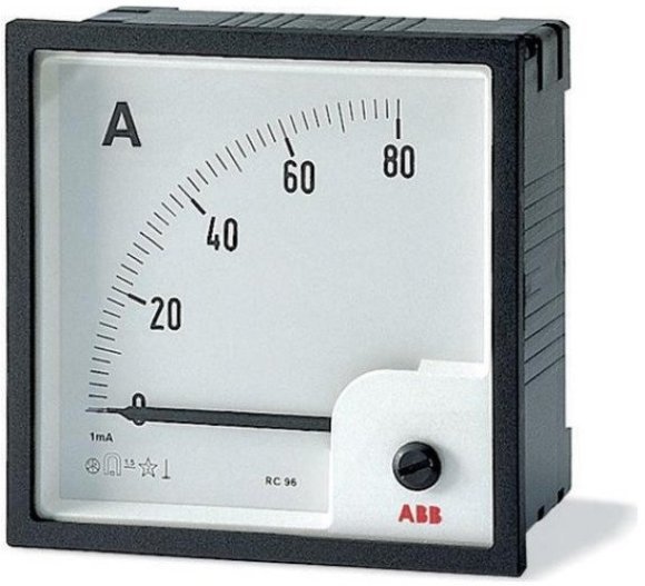 Амперметр щитовой ABB AMT AC, аналоговый, кл.т. 1,5, 2CSG322250R4001 в Москве