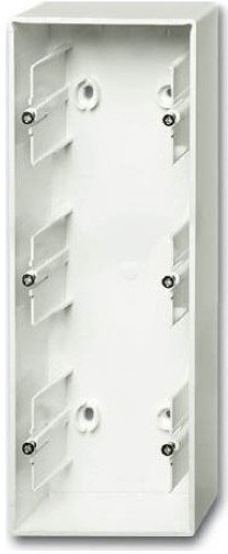 Future Коробка для открытого монтажа, 3 поста, белый бархат, 2CKA001799A0955 в Москве