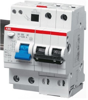 Дифавтомат ABB DS200 2P 10А (B) 10 кА, 30 мА (AC), 2CSR272001R1105 в Москве