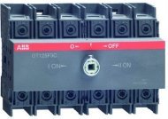 Реверсивный рубильник OT125F3C до 125А 3-полюсный для установки на DIN-рейку или монтажную плату (без ручки), 1SCA105037R1001