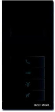 BJE-W, АУ, аудио, 4 клавиши, чёрный, 2CKA008300A0325