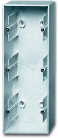 Коробка для открытого монтажа, 3 поста, серия future, цвет серебристо-алюминиевый, 2CKA001799A0917