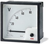 Вольтметр щитовой ABB VLM 500В AC, аналоговый, кл.т. 1,5, 2CSM110220R1001