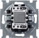Выключатель 1-клавишный ABB BASIC55 с подсветкой, скрытый монтаж, слоновая кость, 2CKA001012A2156 в Москве