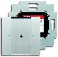 6125/02-83-500 Сенсор 1/2-клавишный, серебристый алюминий, 2CKA006115A0218